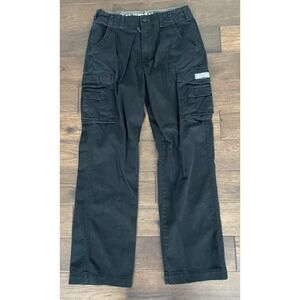Unionbay Cargo Pants Mens 32x34 Black Baggy Vintage Survivor Y2K Skater Wide Leg